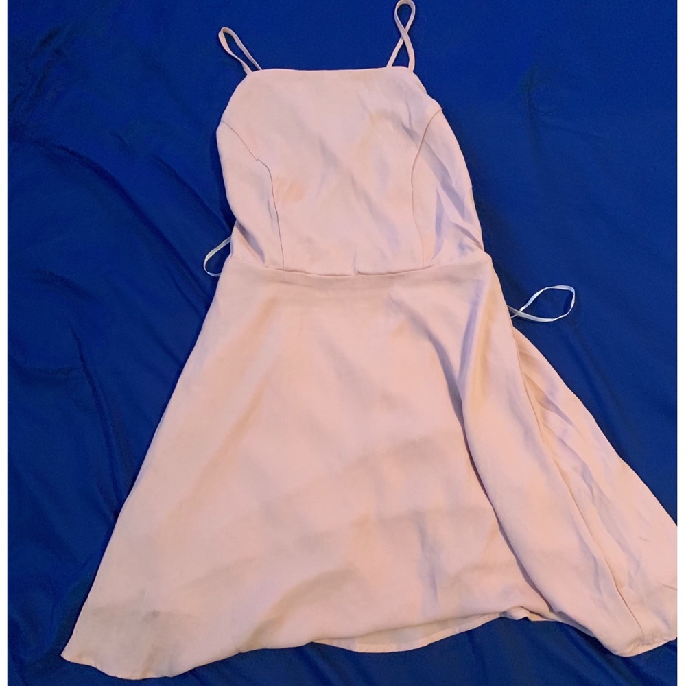 Forever 21 Light Pink Open Cross Back Dress